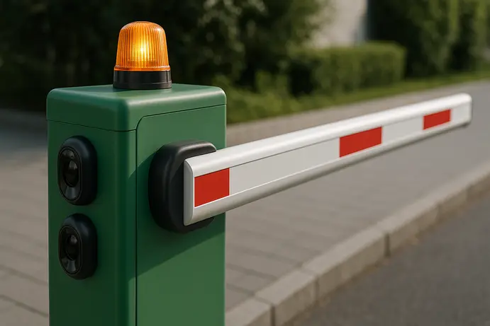 תקני בטיחות למחסום זרוע עם זיהוי לוחיות